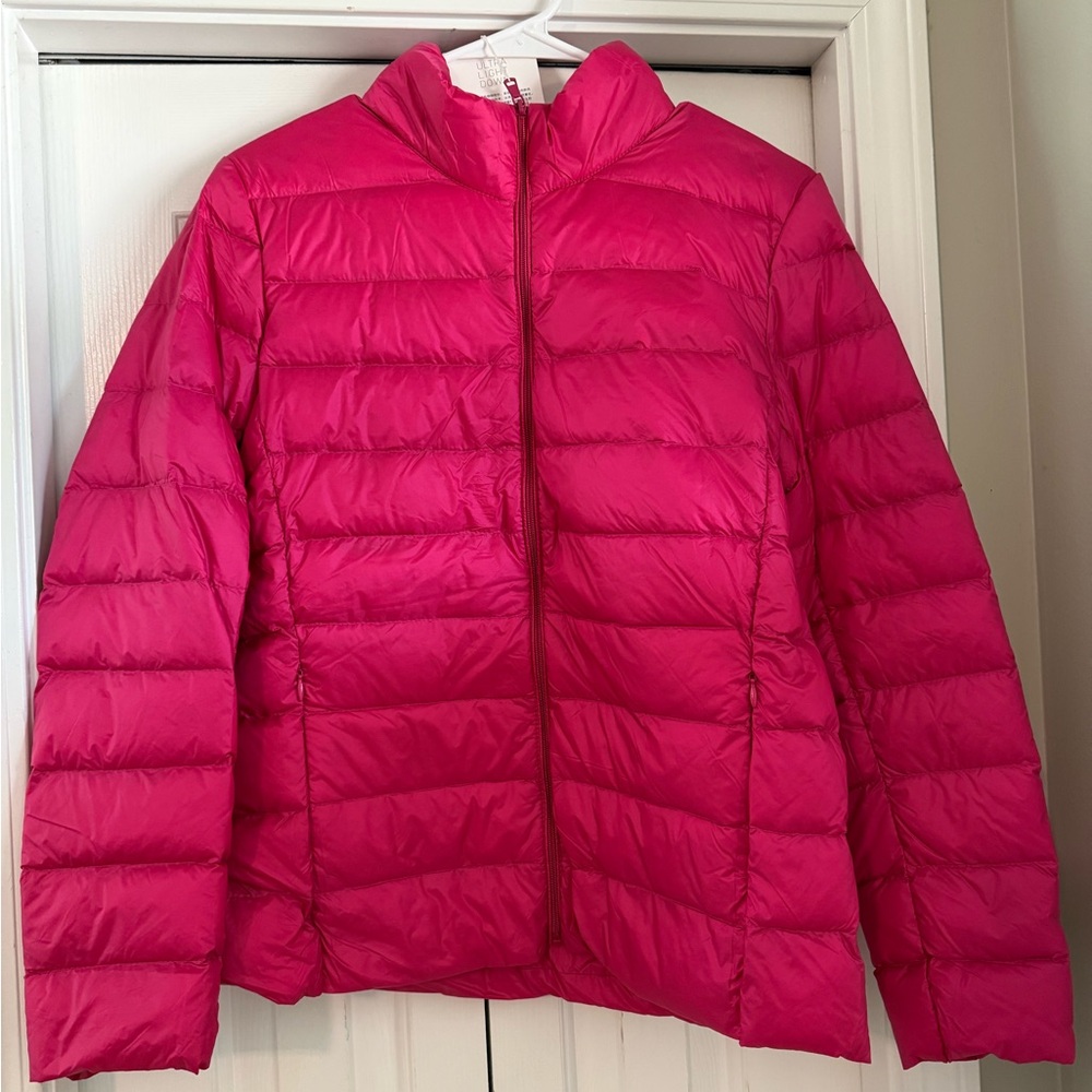 Vibrant Pink Puffer Jacket